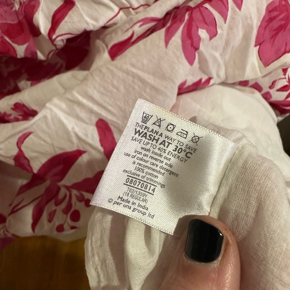 Per Una Marks & Spencer Pink Floral Sundress – Size 18 Regular - Picture 3 of 13